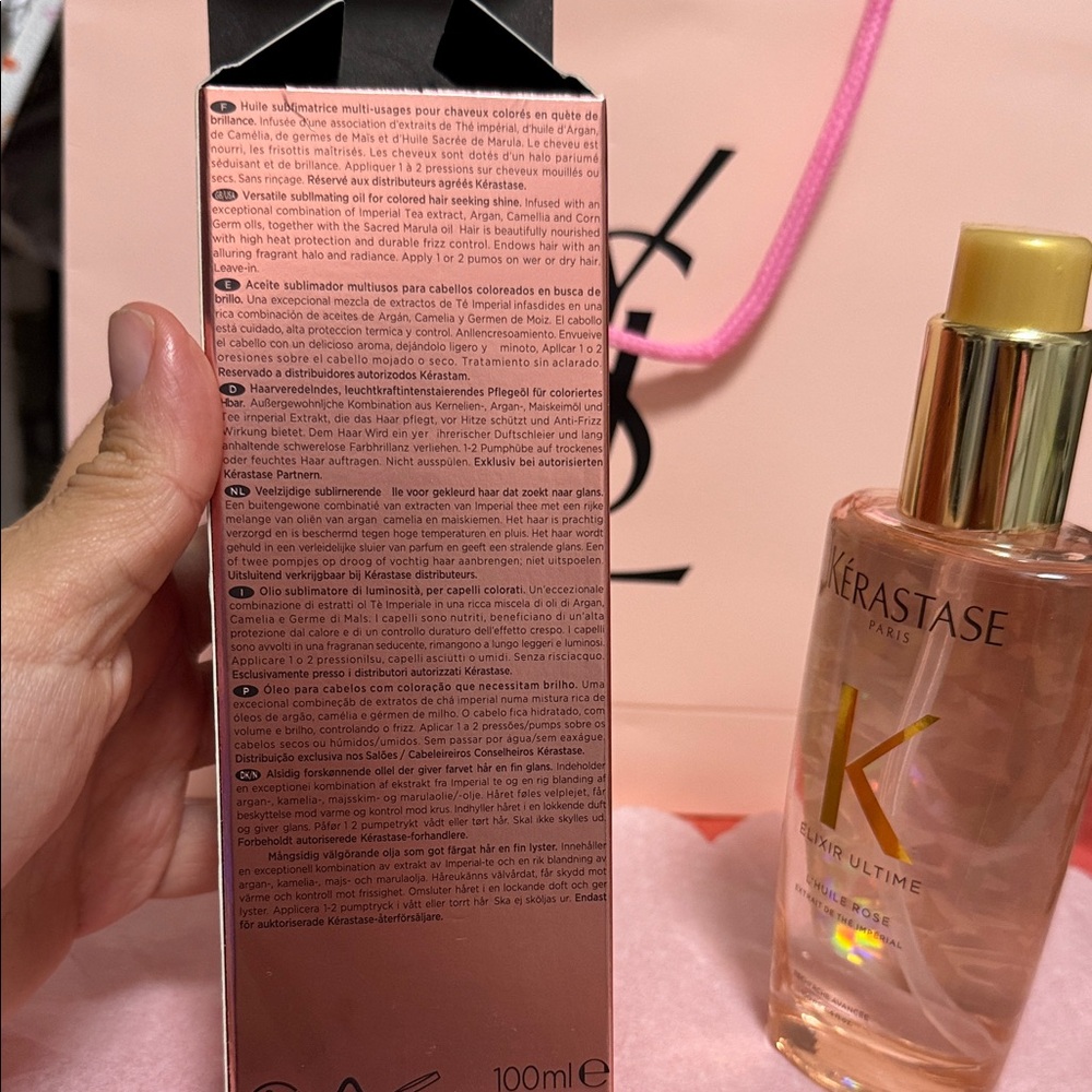 2 X Kérastase Elixir Ultime Rose Hair Oil EUROPEAN VERSION READ DESCRIPTION! - Picture 3 of 8